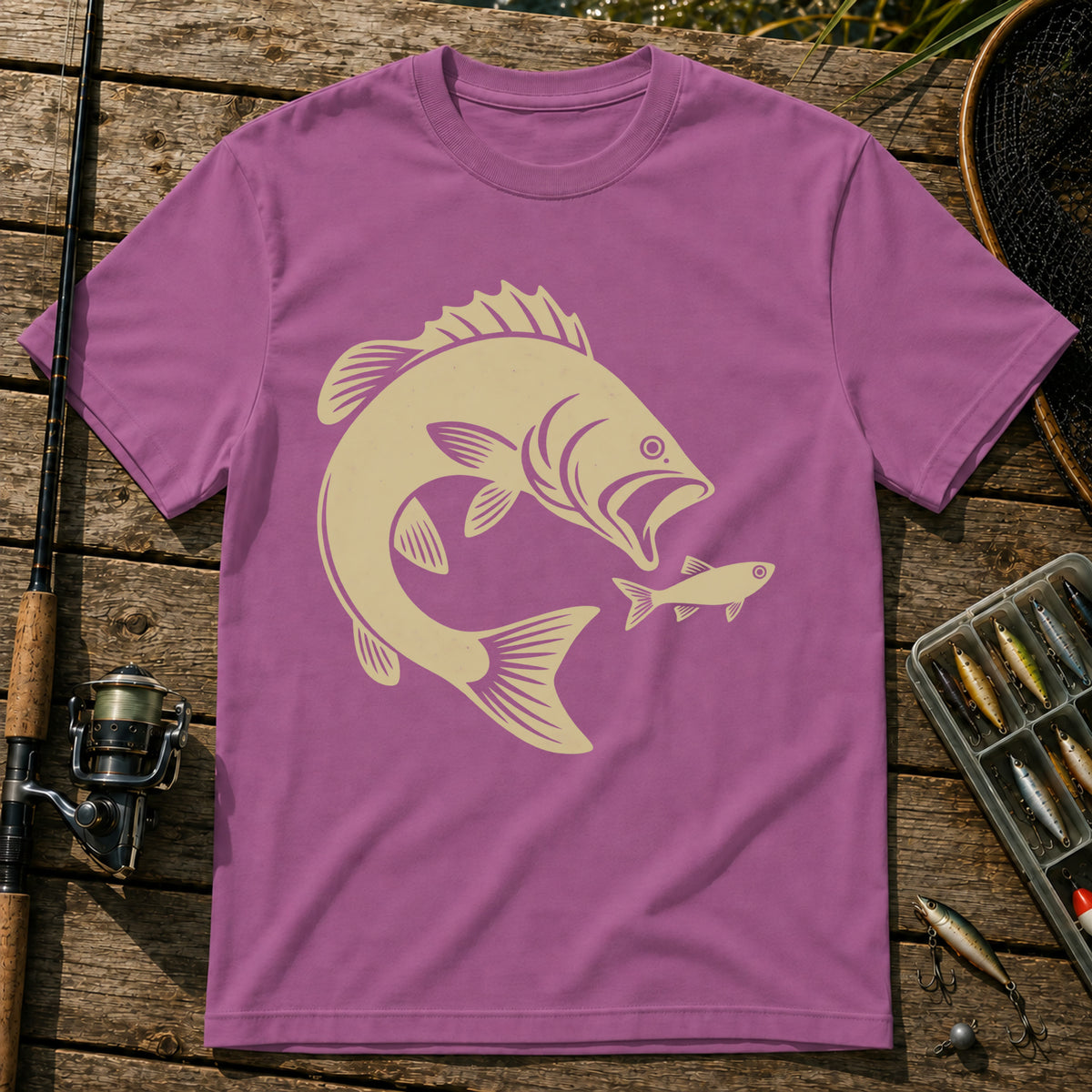 Big Fish T-Shirt in Berry