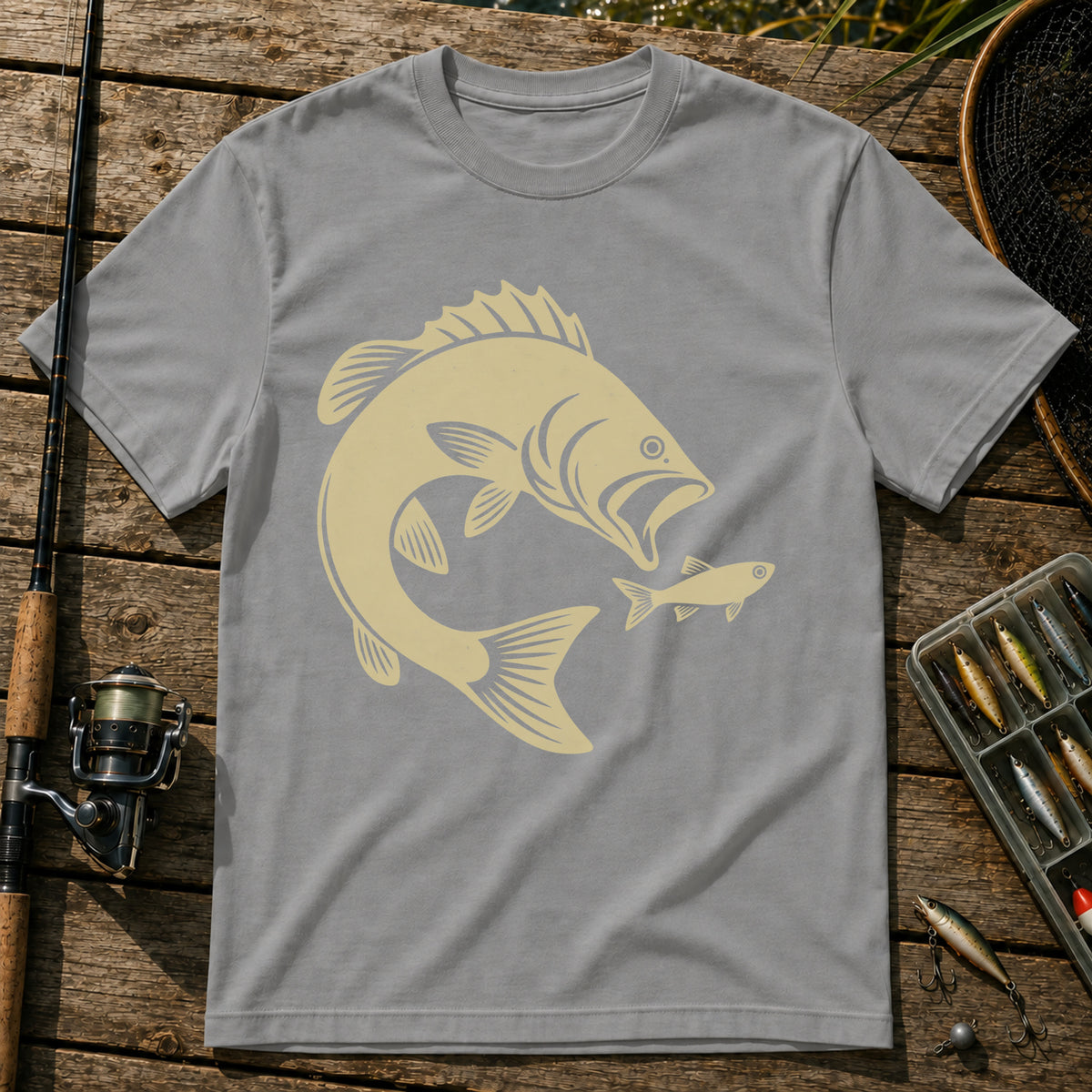 Big Fish T-Shirt in Grey