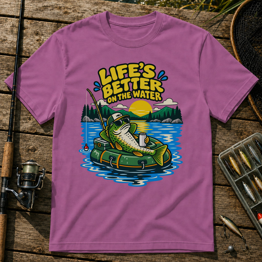Life on Water T-Shirt in Berry