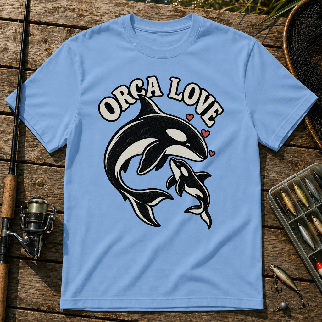 Orca Love T-Shirt in Blue