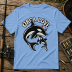 Orca Love T-Shirt in Blue