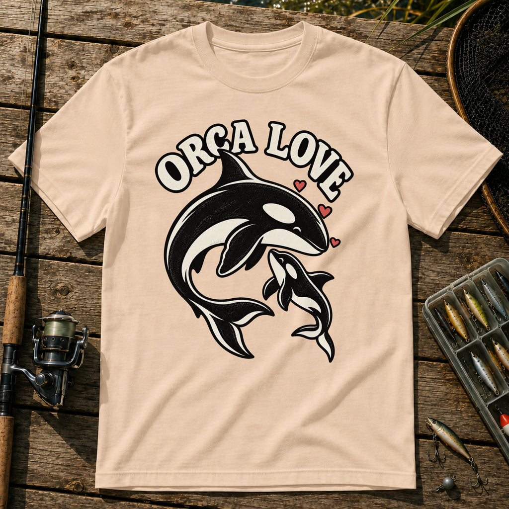 Orca Love T-Shirt in Cream