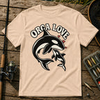 Orca Love T-Shirt in Cream