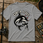 Orca Love T-Shirt in Grey