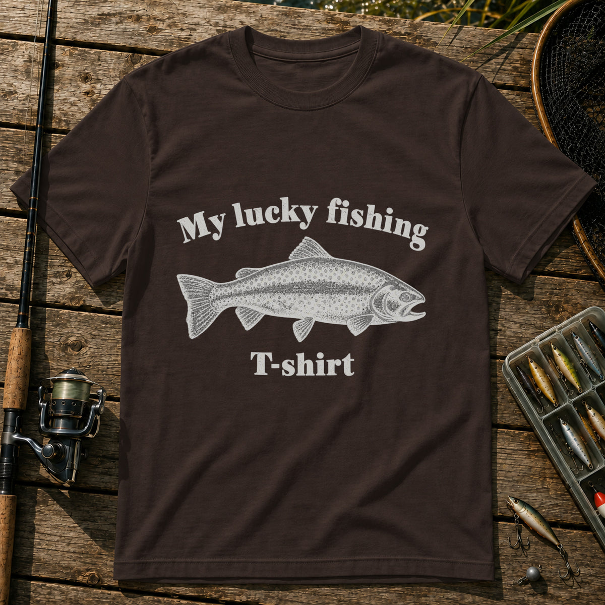 Lucky T-Shirt in Brown