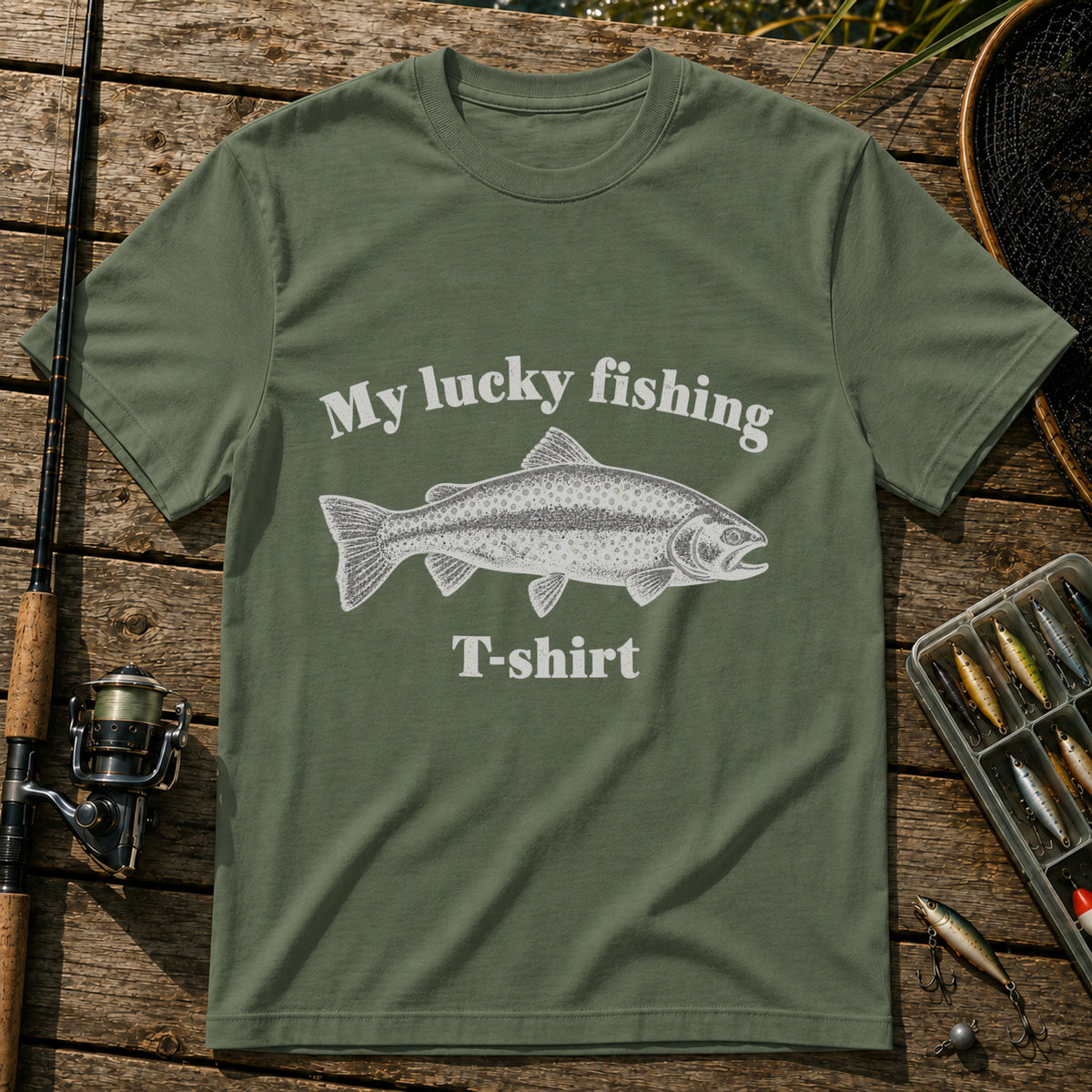 Lucky T-Shirt in Military