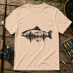 Fish Mirror T-Shirt in Cream