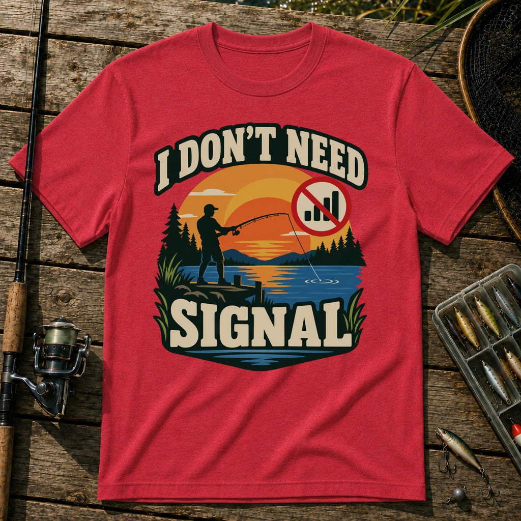 No Signal T-Shirt in Red