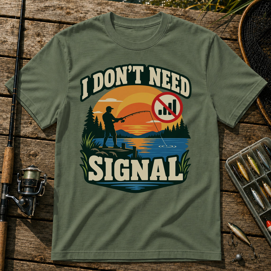 No Signal T-Shirt in Military