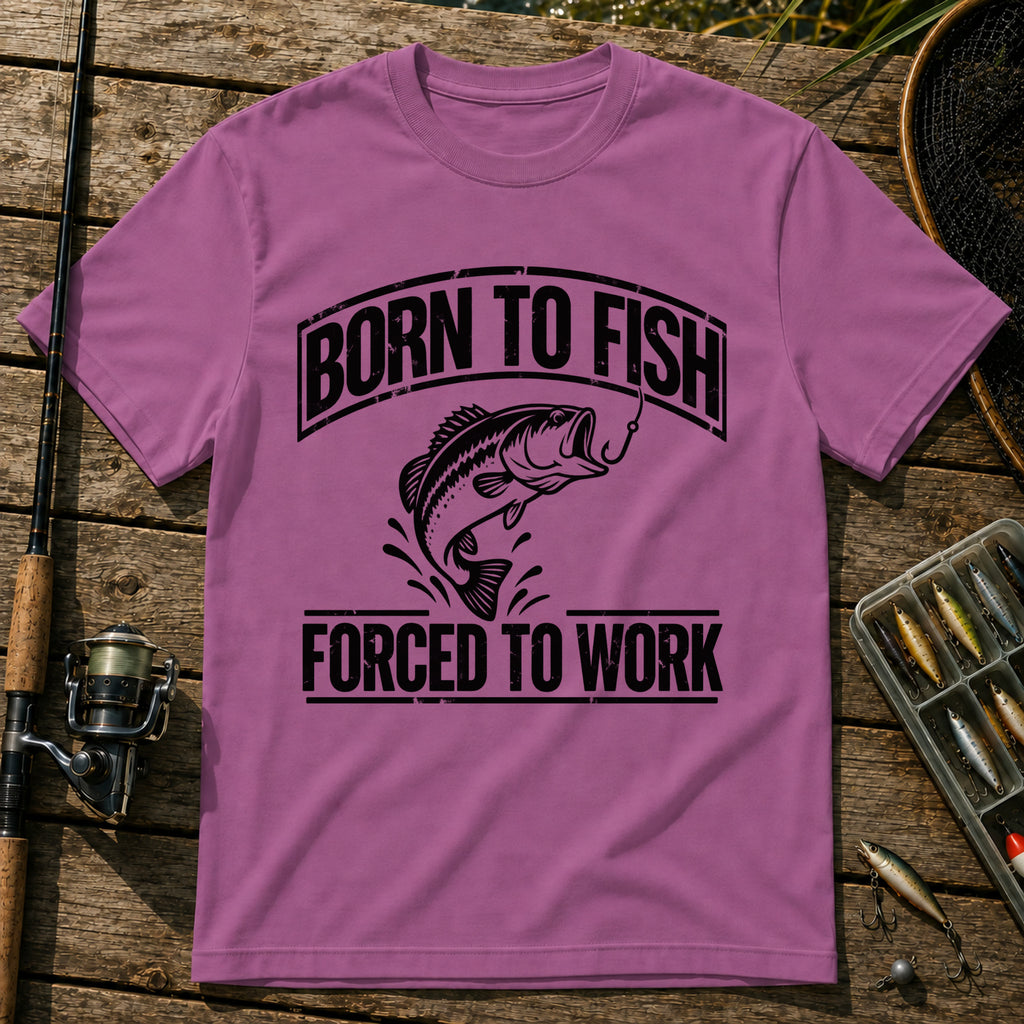 Born To Fish T-Shirt in Berry