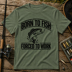 Born To Fish T-Shirt in Military