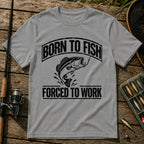 Born To Fish T-Shirt in Grey