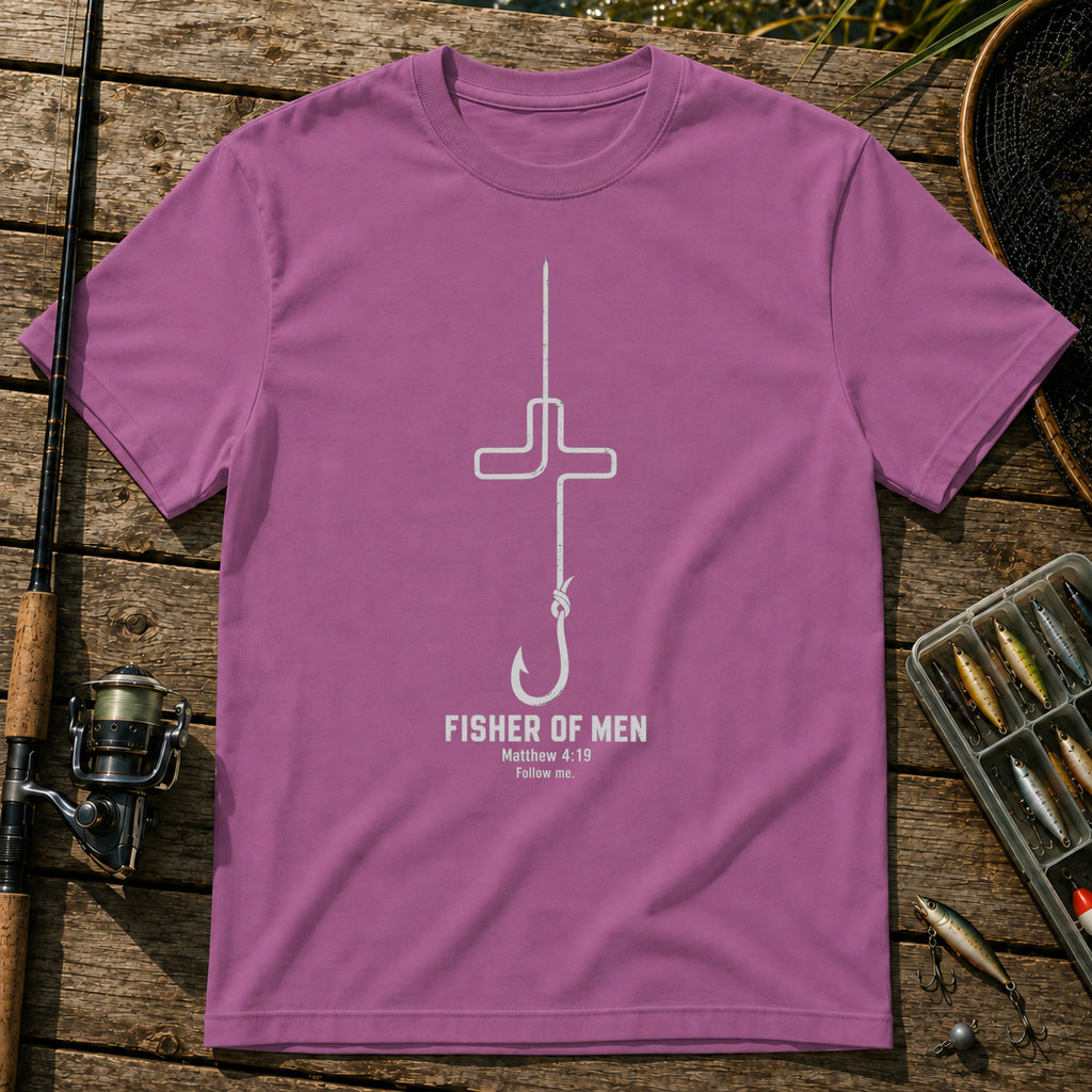 Fisher Of Men T-Shirt in Berry