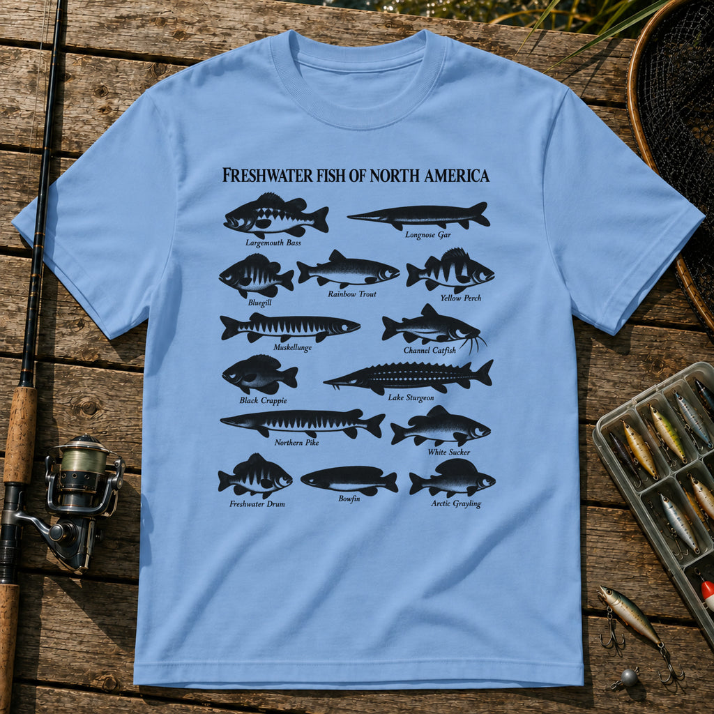 Fish Of USA T-Shirt in Blue
