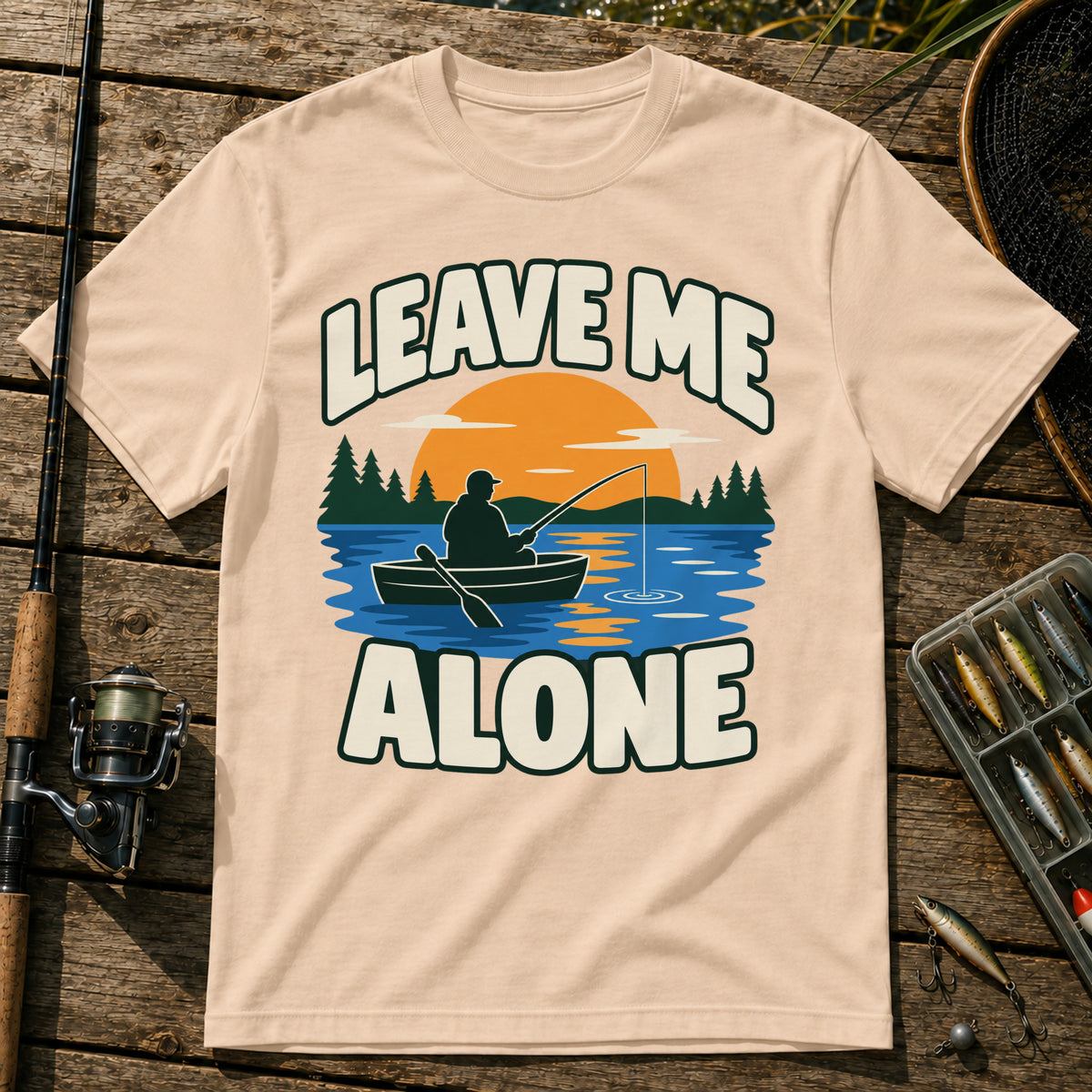 Fisher Leave Alone T-Shirt in Cream