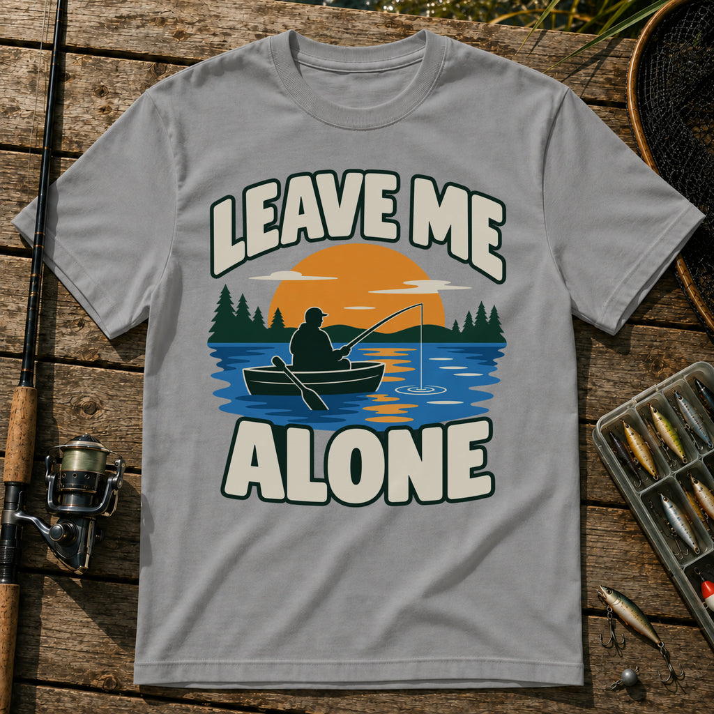 Fisher Leave Alone T-Shirt in Grey