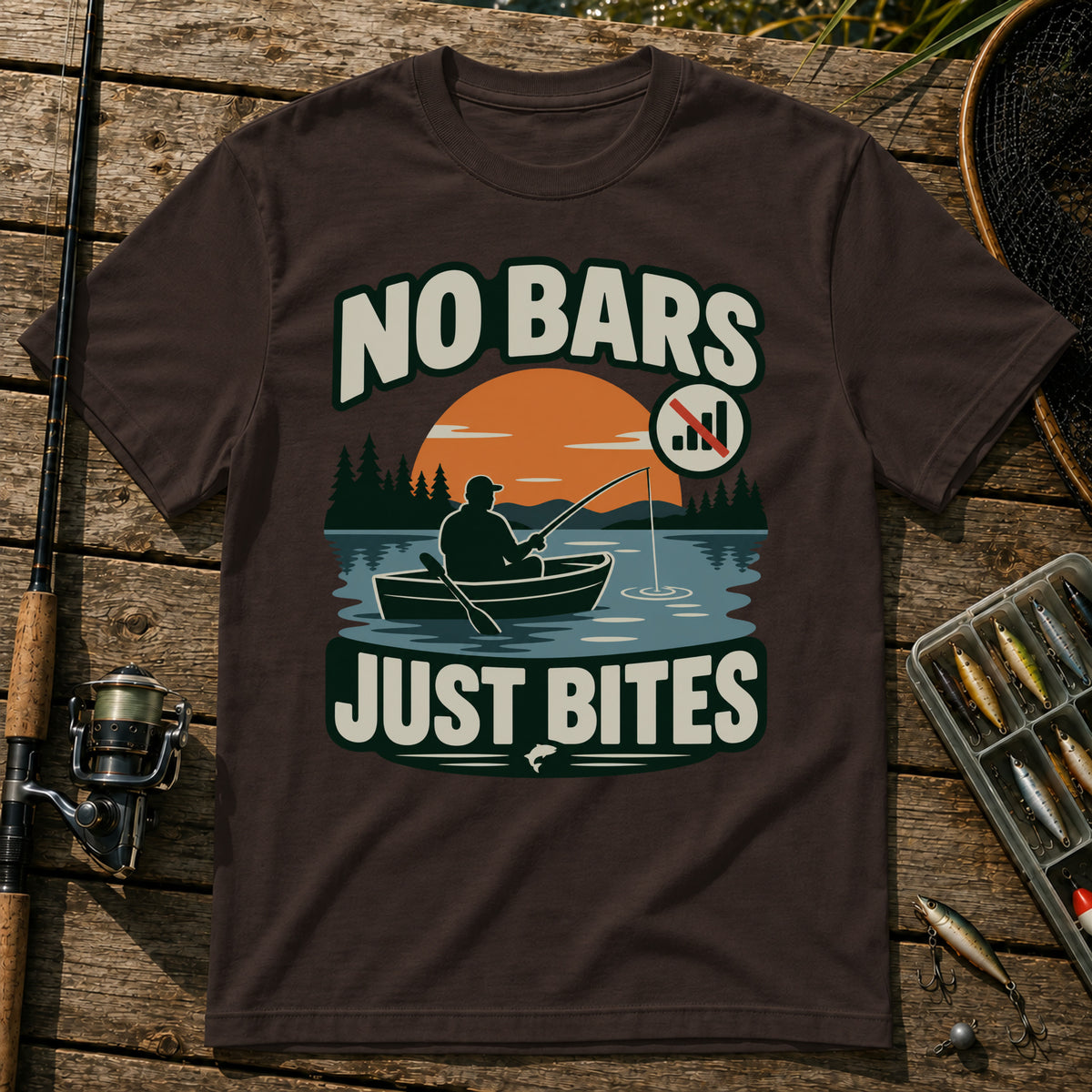 Just Bites T-Shirt in Brown