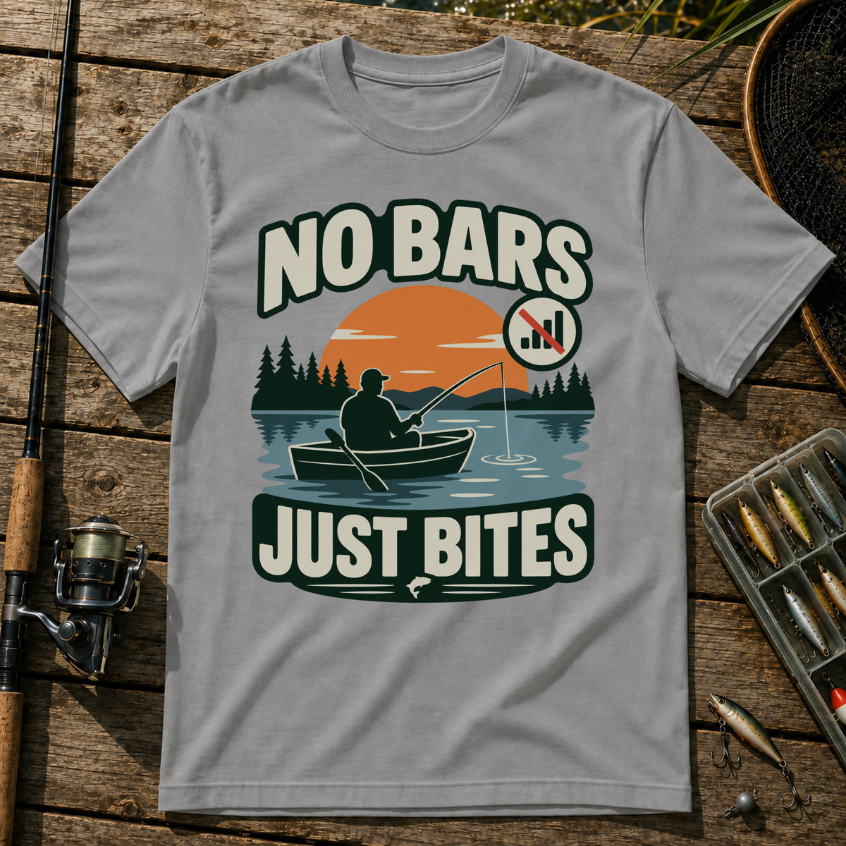 Just Bites T-Shirt in Grey