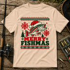 Merry Fishmas T-Shirt in Cream
