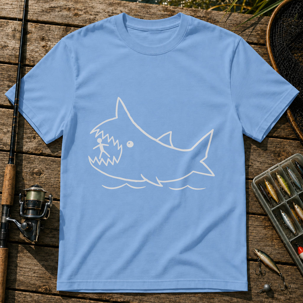 Shark Eats T-Shirt in Blue