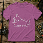 Shark Eats T-Shirt in Berry