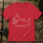 Shark Eats T-Shirt in Red