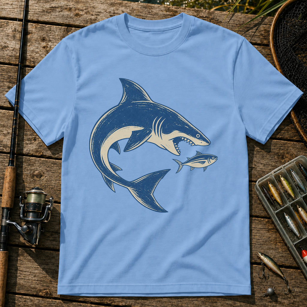Shark And Fish T-Shirt in Blue