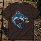 Shark And Fish T-Shirt in Brown