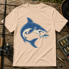 Shark And Fish T-Shirt in Cream