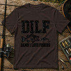Dilf T-Shirt in Brown