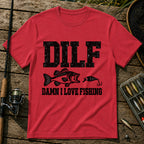 Dilf T-Shirt in Red