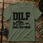 Dilf T-Shirt in Military