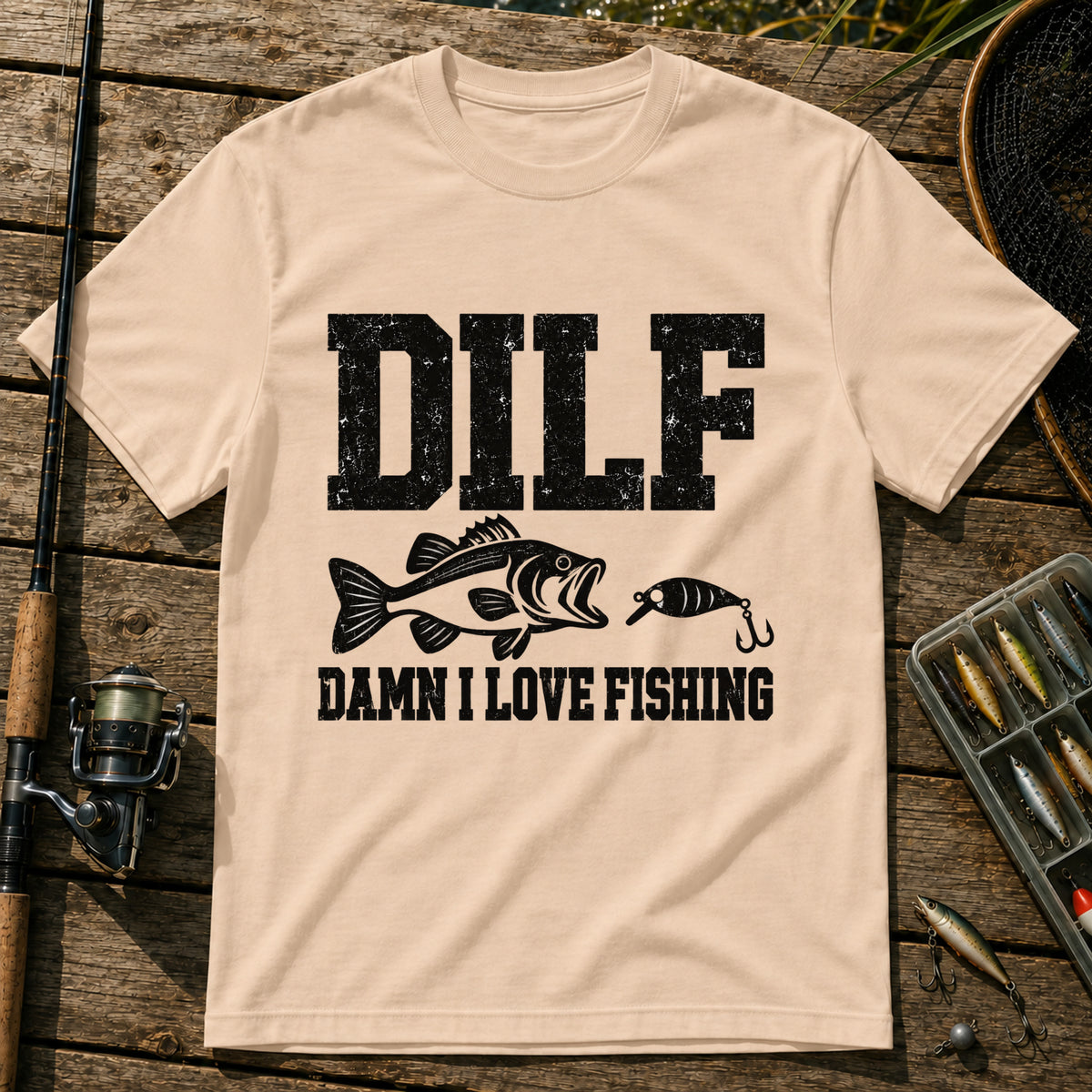 Dilf T-Shirt in Cream