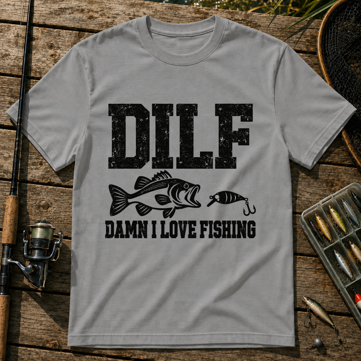 Dilf T-Shirt in Grey