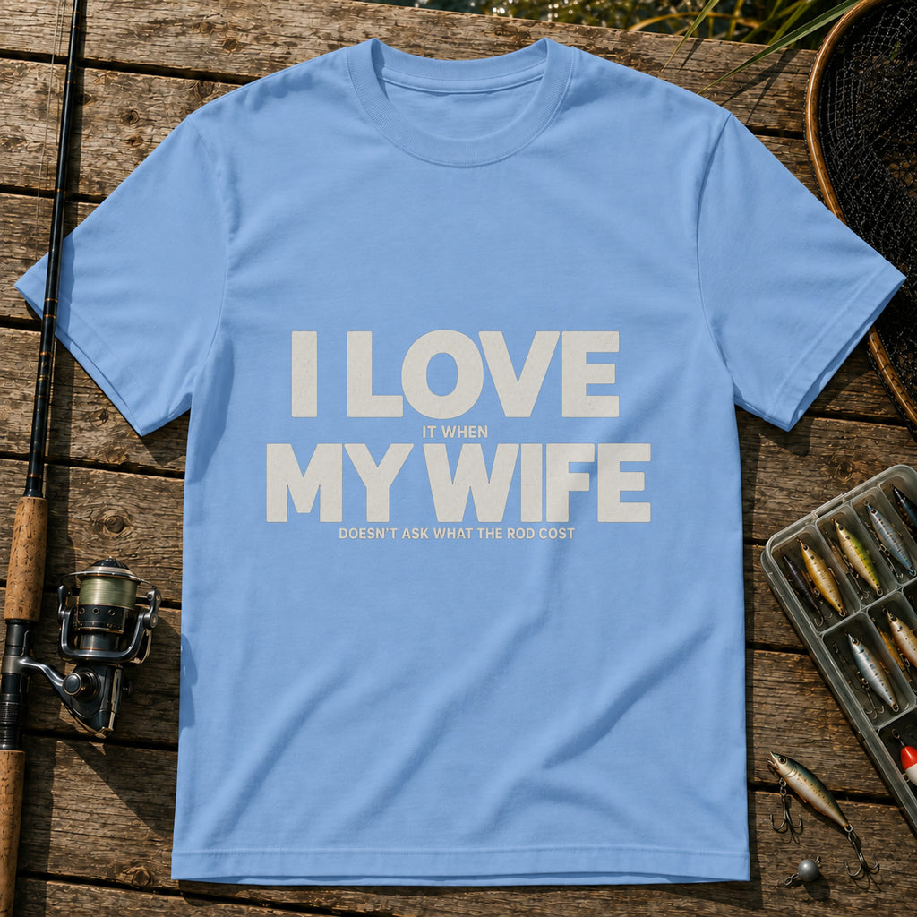 Dosn't Ask T-Shirt in Blue