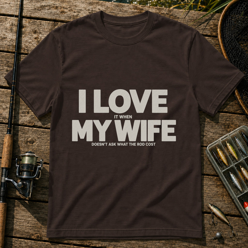 Dosn't Ask T-Shirt in Brown