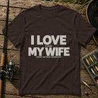 Dosn't Ask T-Shirt in Brown