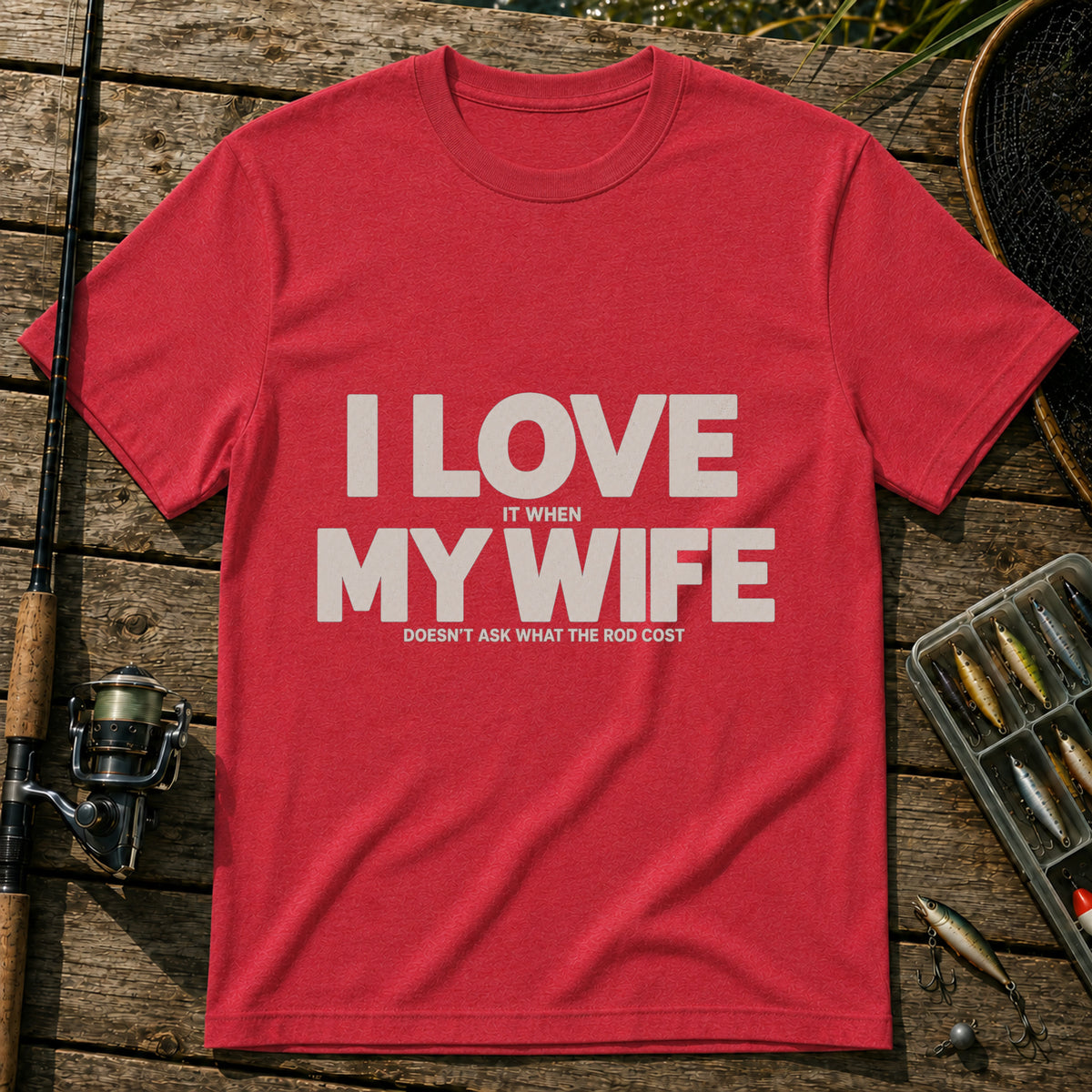 Dosn't Ask T-Shirt in Red