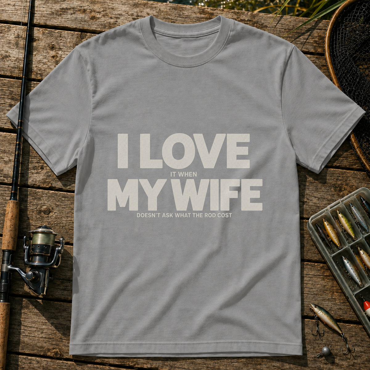 Dosn't Ask T-Shirt in Grey