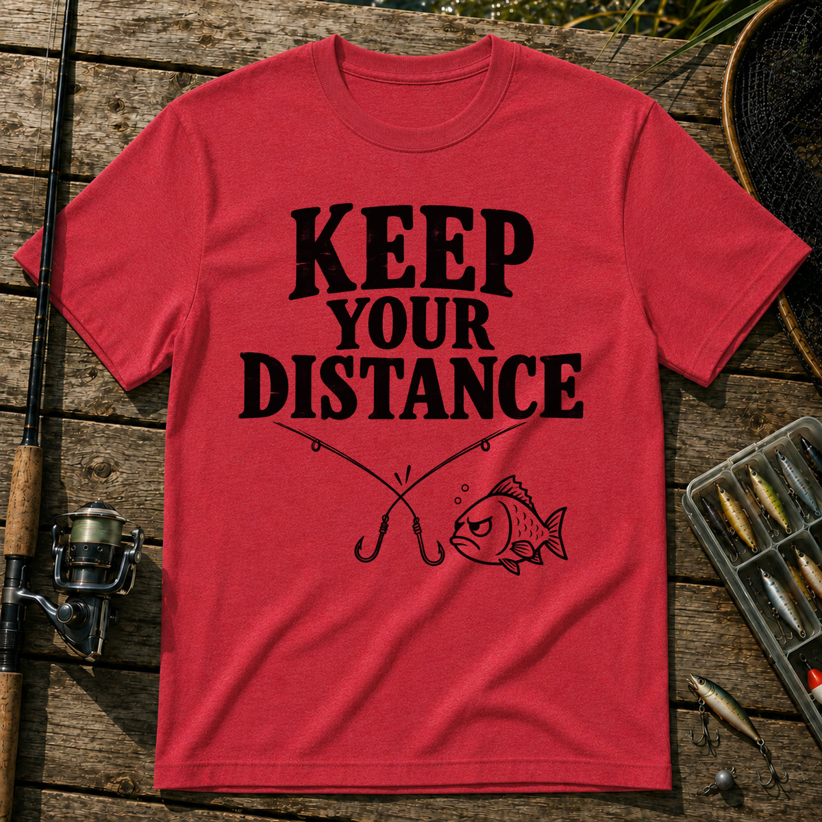 Keep Distance T-Shirt in Red