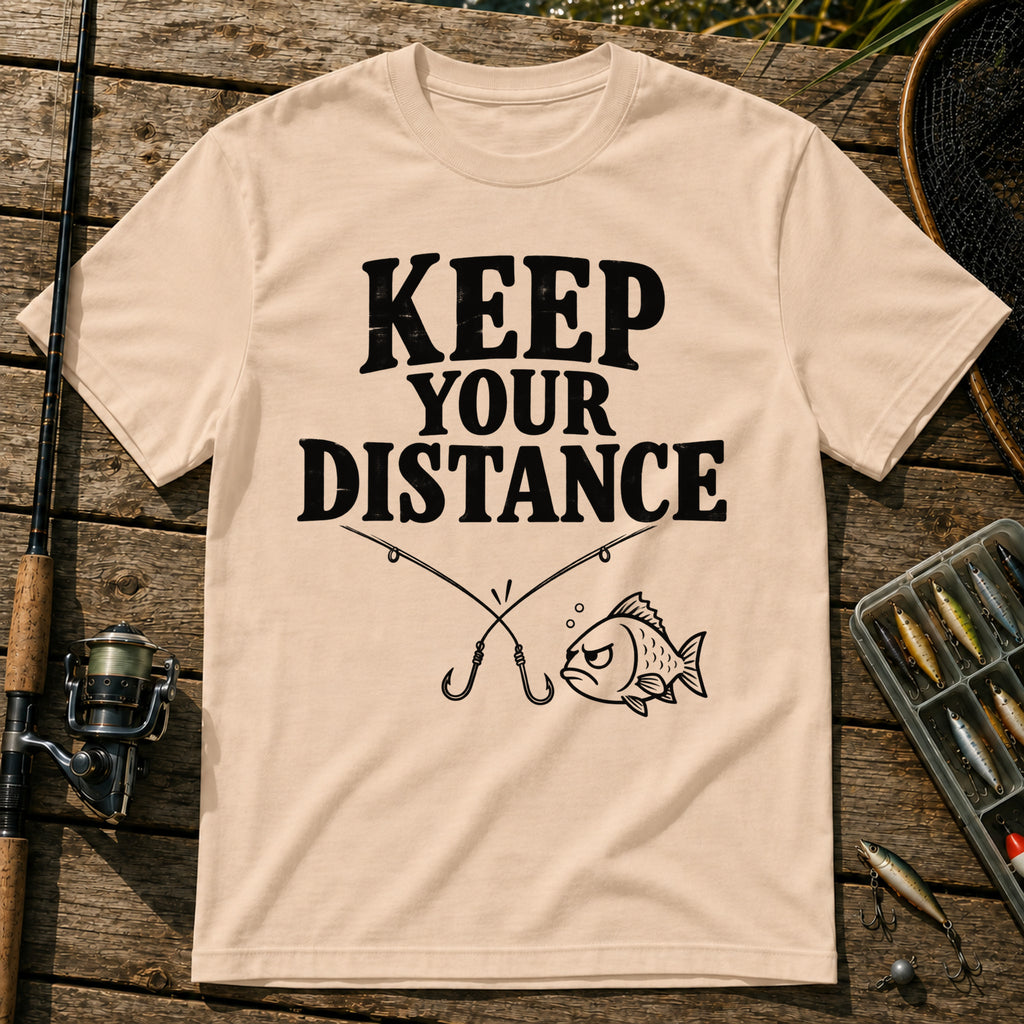 Keep Distance T-Shirt in Cream