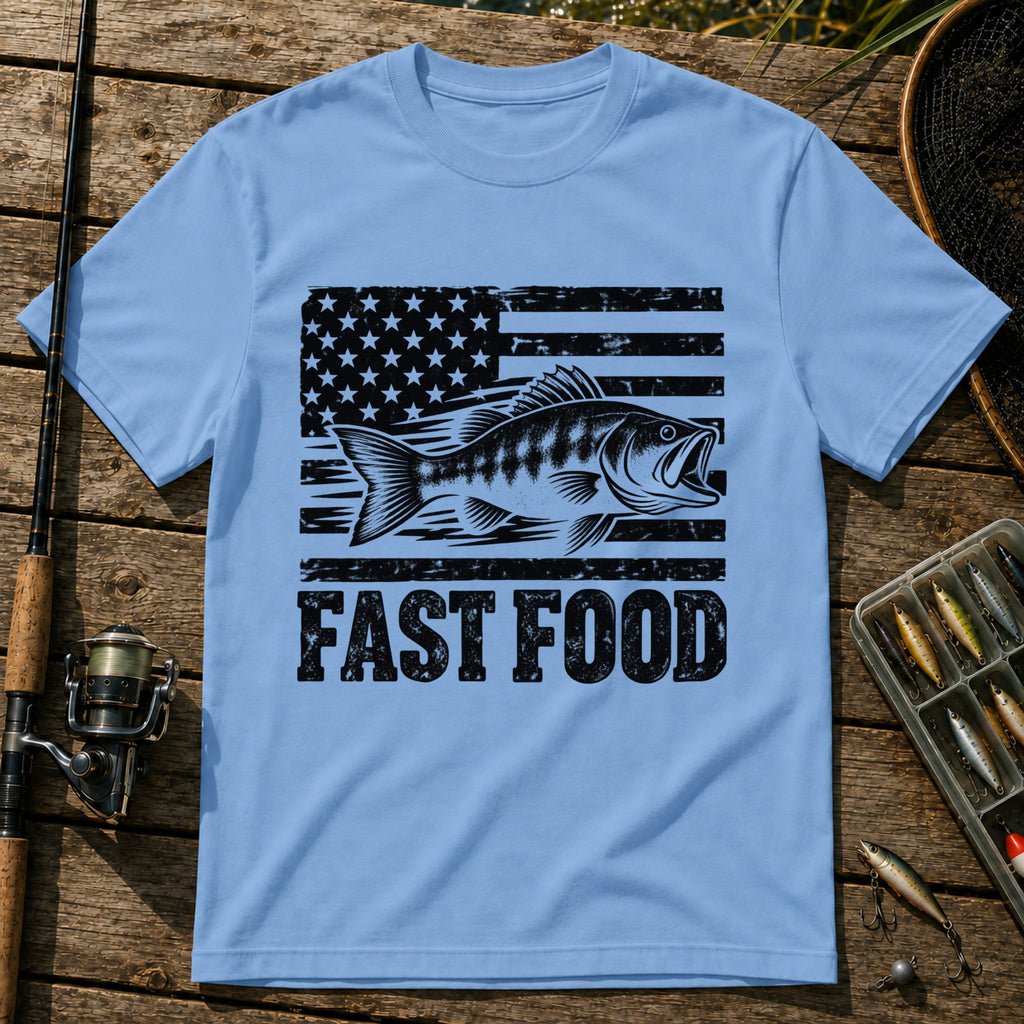 Fast Food US T-Shirt in Blue