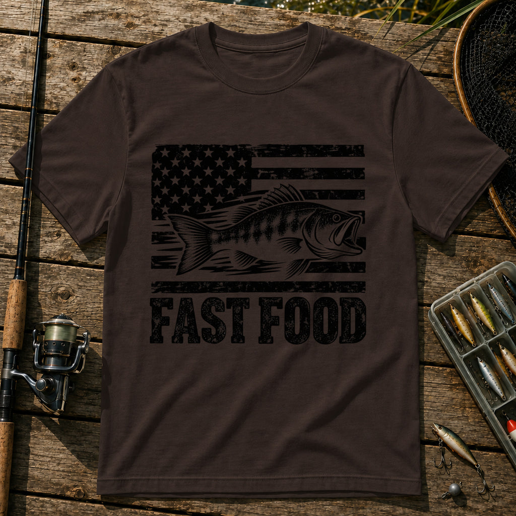 Fast Food US T-Shirt in Brown