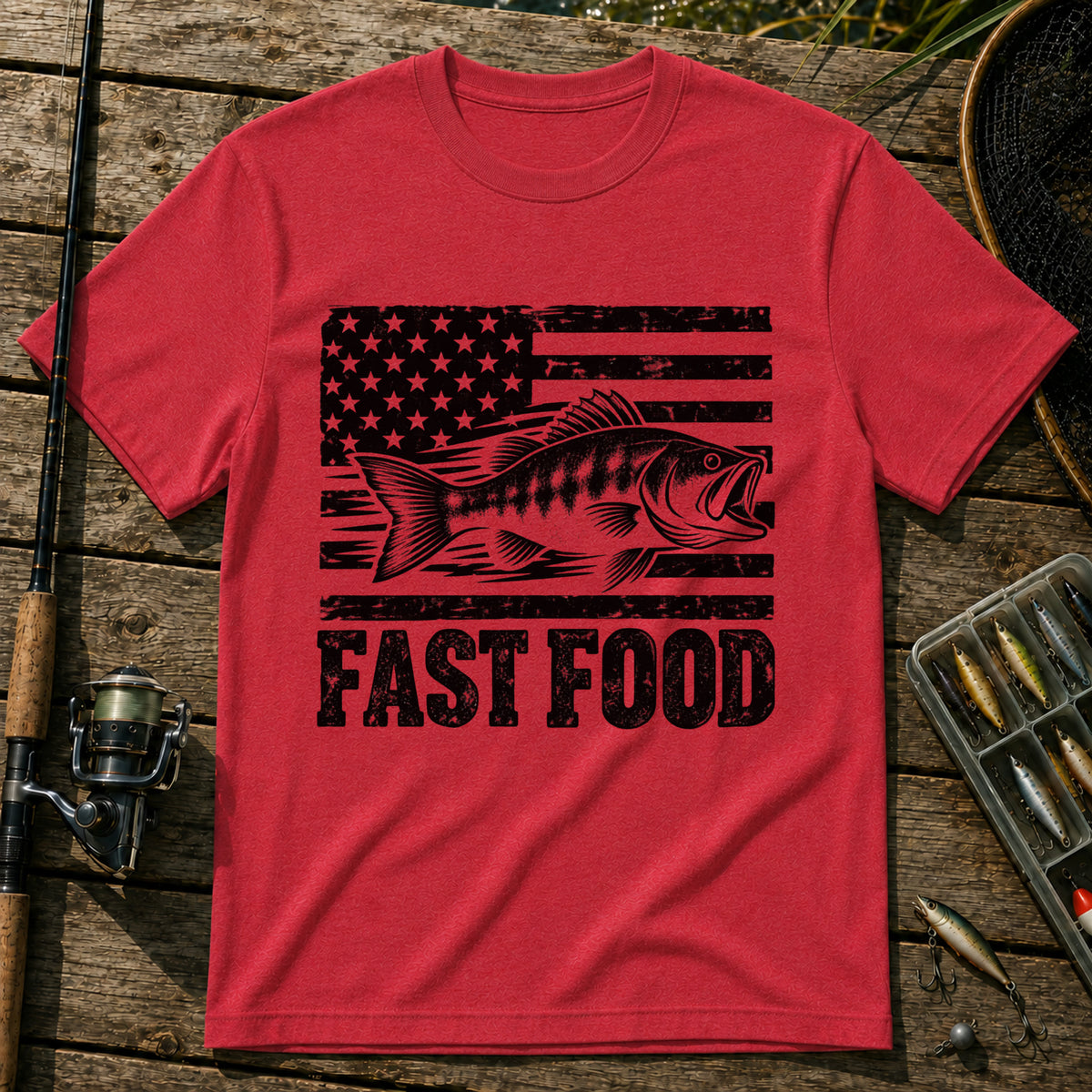Fast Food US T-Shirt in Red