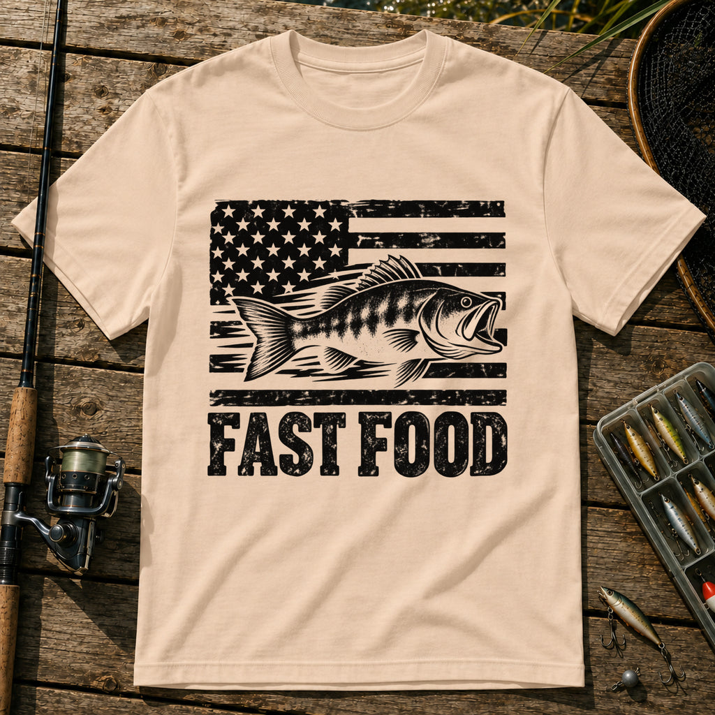 Fast Food US T-Shirt in Cream