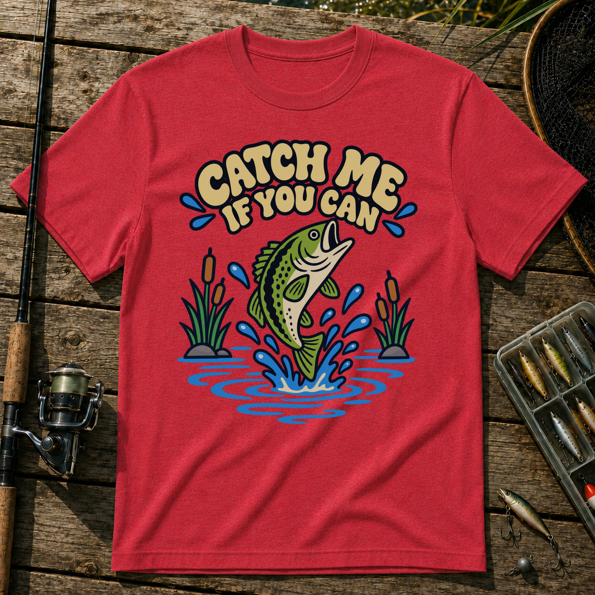Catch Me T-Shirt in Red