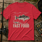 Fast Food Fish T-Shirt in Red