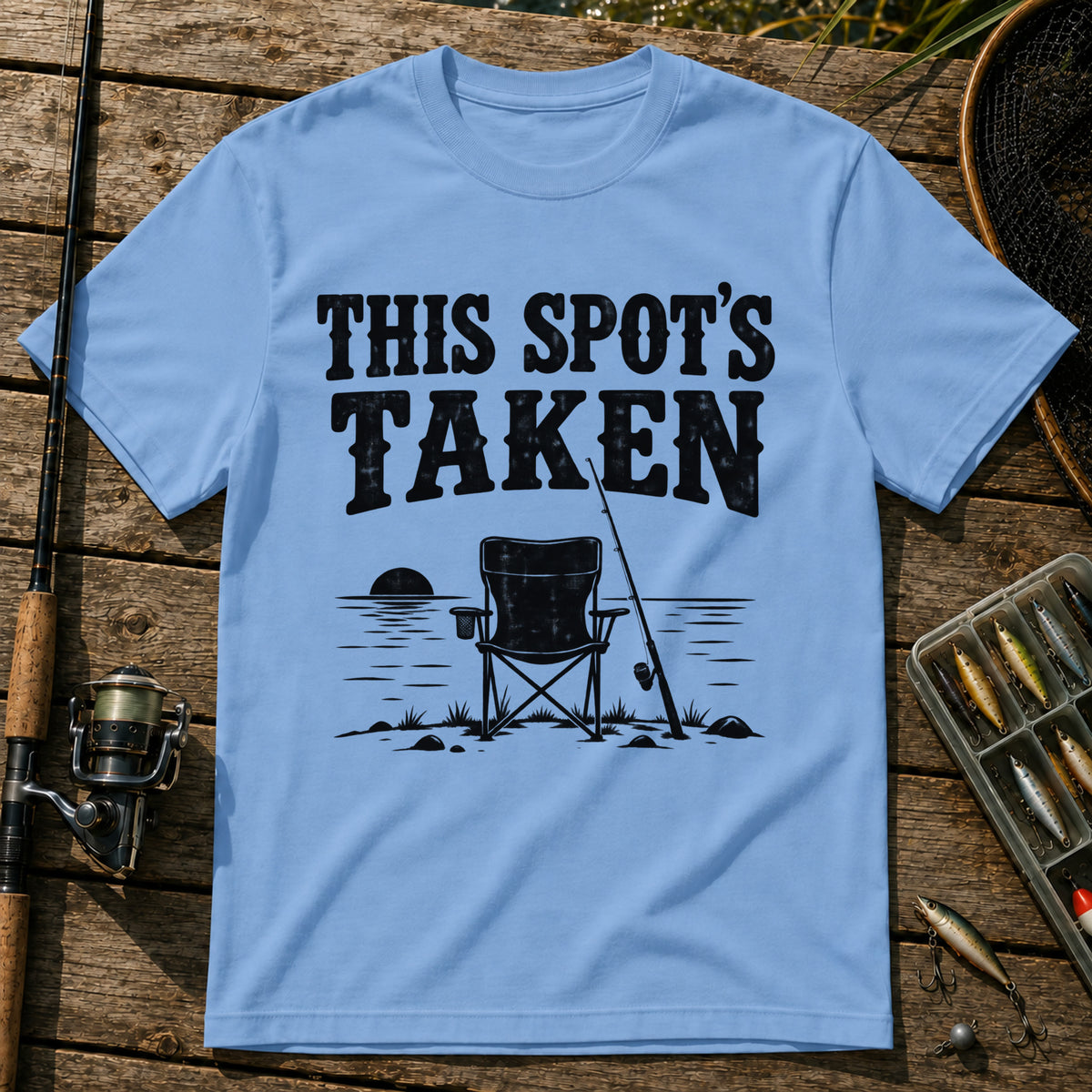 Spot Is Taken T-Shirt in Blue