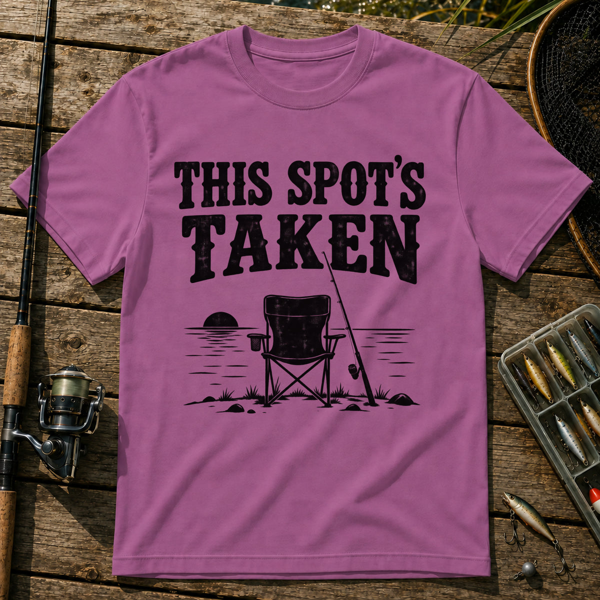 Spot Is Taken T-Shirt in Berry