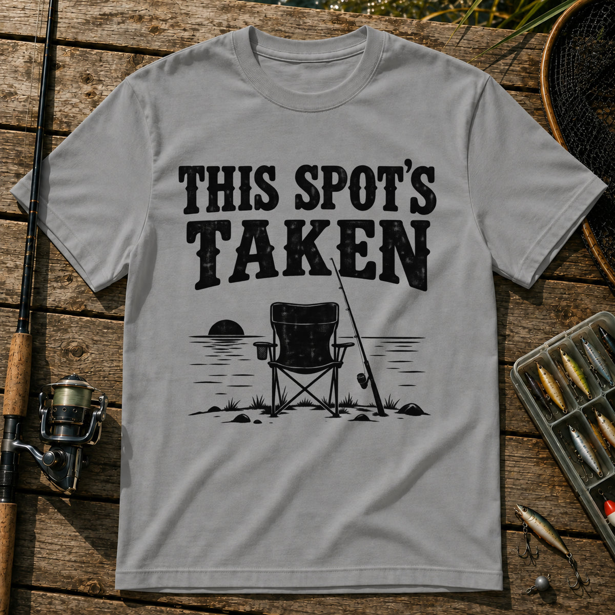 Spot Is Taken T-Shirt in Grey